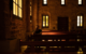 young man sitting alone in church